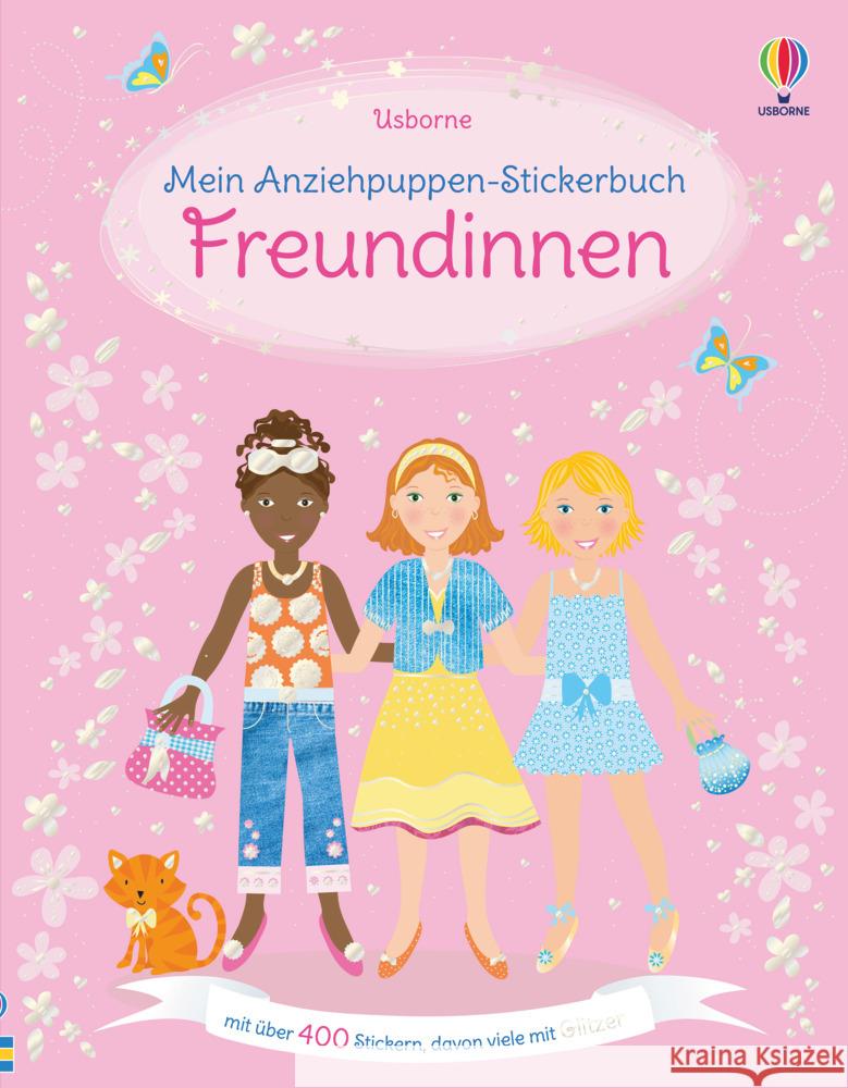 Mein Anziehpuppen-Stickerbuch: Freundinnen Watt, Fiona 9781789415674 Usborne Verlag - książka