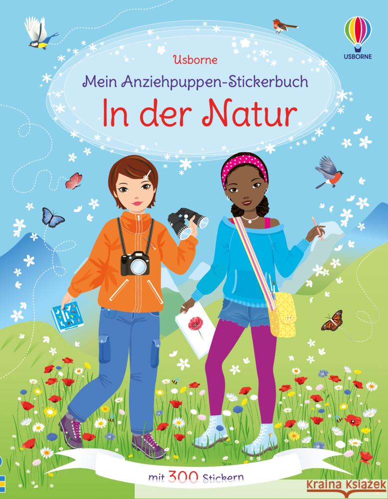 Mein Anziehpuppen-Stickerbuch: In der Natur Watt, Fiona 9781789417524 Usborne Verlag - książka