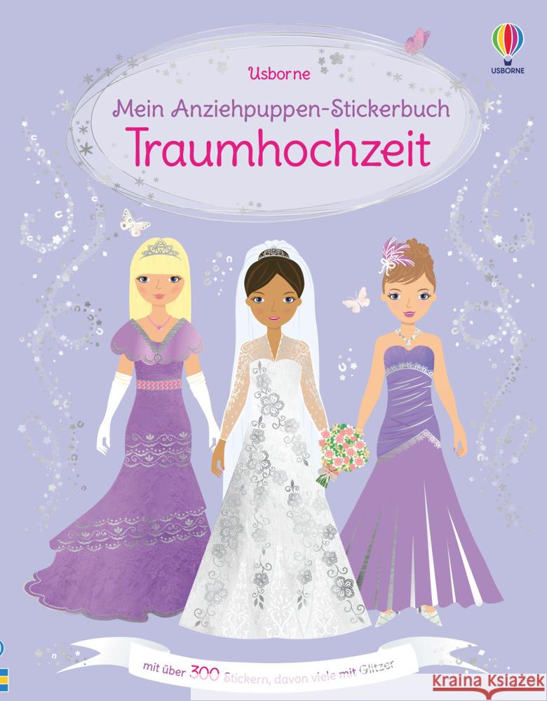 Mein Anziehpuppen-Stickerbuch: Traumhochzeit Watt, Fiona 9781789415728 Usborne Verlag - książka