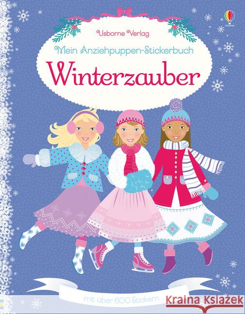 Mein Anziehpuppen-Stickerbuch: Winterzauber Pratt, Leonie; Clarke, Catriona 9781782327332 Usborne Verlag - książka