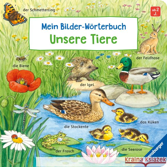 Mein Bilder-Wörterbuch: Unsere Tiere Gernhäuser, Susanne 9783473419173 Ravensburger Verlag - książka