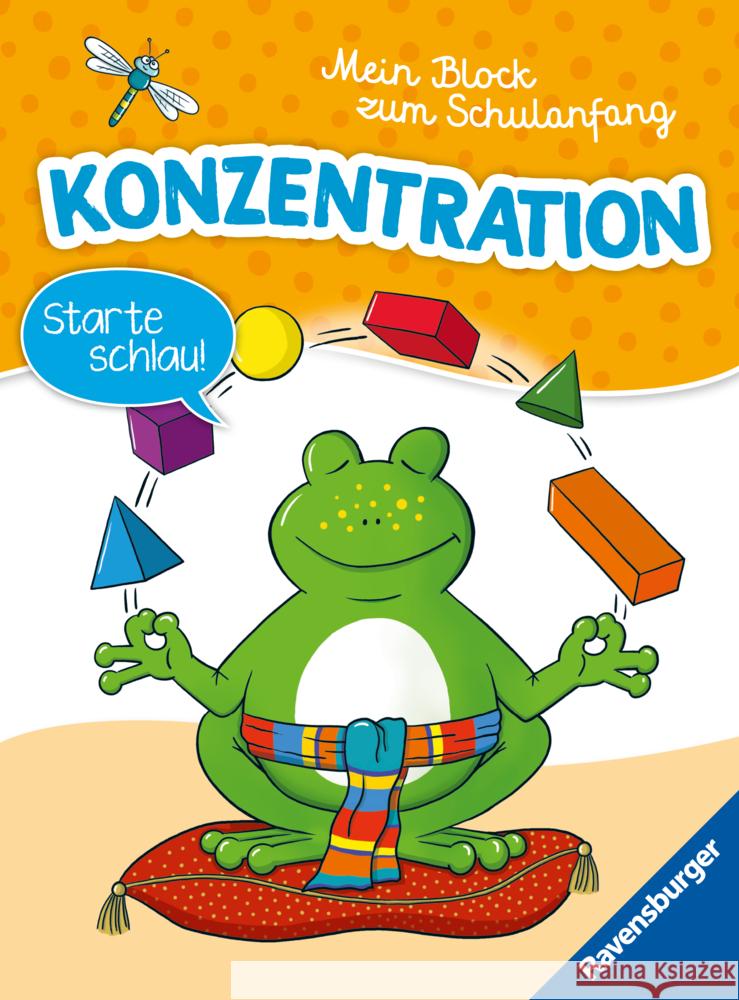 Mein Block zum Schulanfang: Konzentration Jebautzke, Kirstin 9783473489015 Ravensburger Verlag - książka