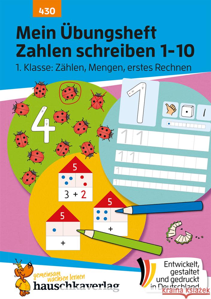 Mein Übungsheft Zahlen schreiben 1-10 - Schulanfang: Zählen, Mengen, erstes Rechnen Maier, Ulrike 9783881004305 Hauschka - książka