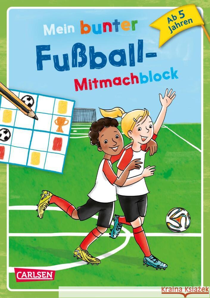 Mein bunter Fußball-Mitmachblock Thörner,  Cordula 9783551189578 Carlsen - książka