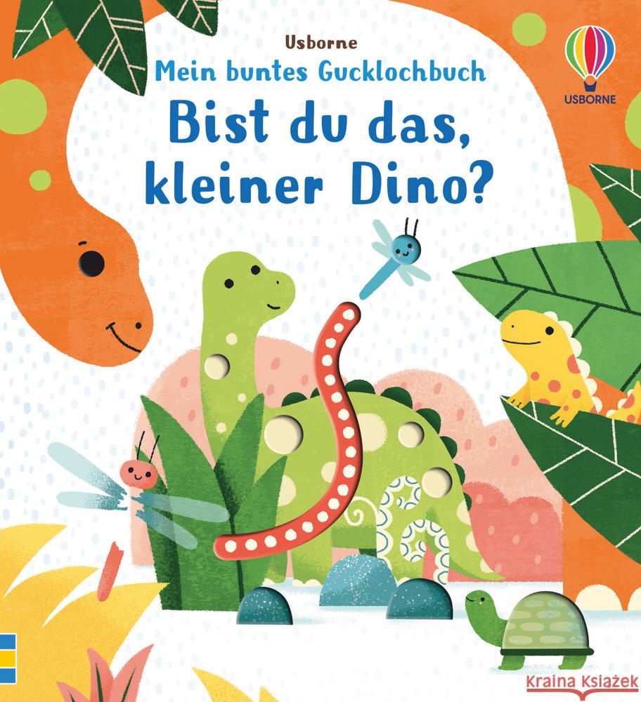 Mein buntes Gucklochbuch: Bist du das, kleiner Dino? Taplin, Sam 9781789415247 Usborne Verlag - książka
