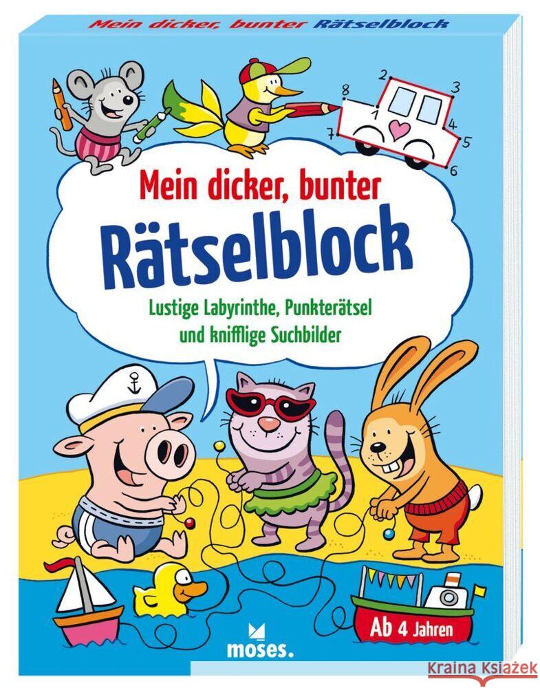 Mein dicker, bunter Rätselblock Wagner, Charlotte 9783964552563 moses. Verlag - książka