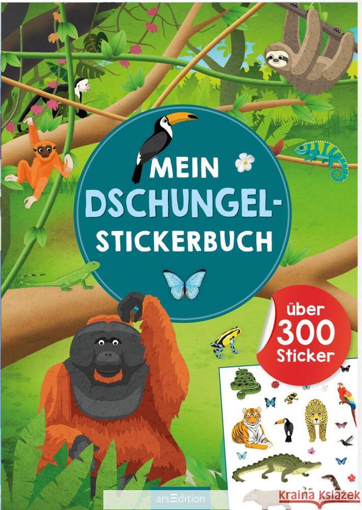 Mein Dschungel-Stickerbuch  9783845849461 ars edition - książka