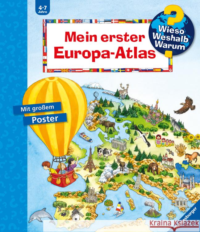 Mein erster Europa-Atlas Erne, Andrea 9783473329816 Ravensburger Verlag - książka