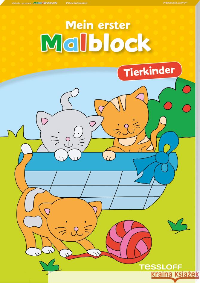 Mein erster Malblock. Tierkinder  9783788644673 Tessloff Verlag Ragnar Tessloff GmbH & Co. KG - książka