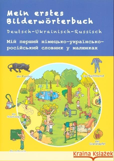 Mein erstes Bilderwörterbuch Deutsch-Ukrainisch-Russisch Bambino Verlag 9783962134815 Bambino Kinder- Jugendbuchverlag - książka