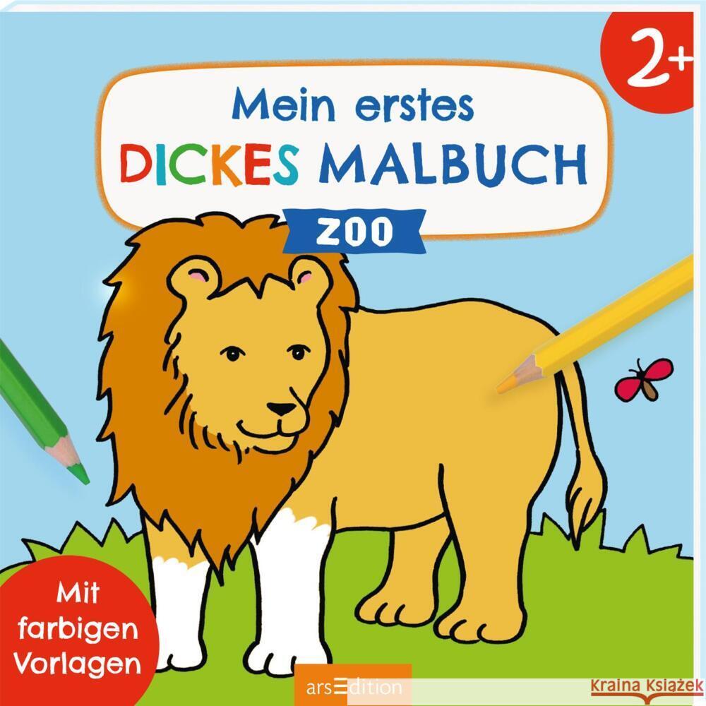 Mein erstes dickes Malbuch ab 2 - Zoo  9783845862590 ars edition - książka