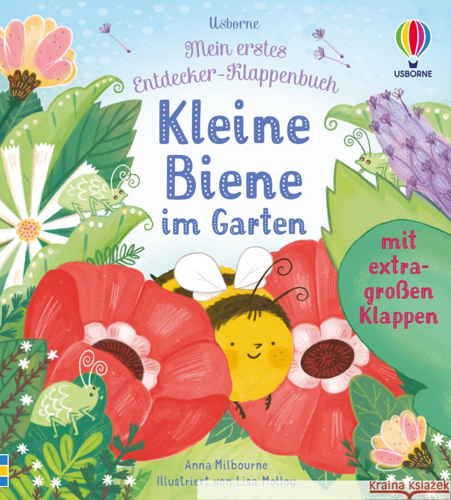 Mein erstes Entdecker-Klappenbuch: Kleine Biene im Garten Milbourne, Anna 9781789418712 Usborne Verlag - książka