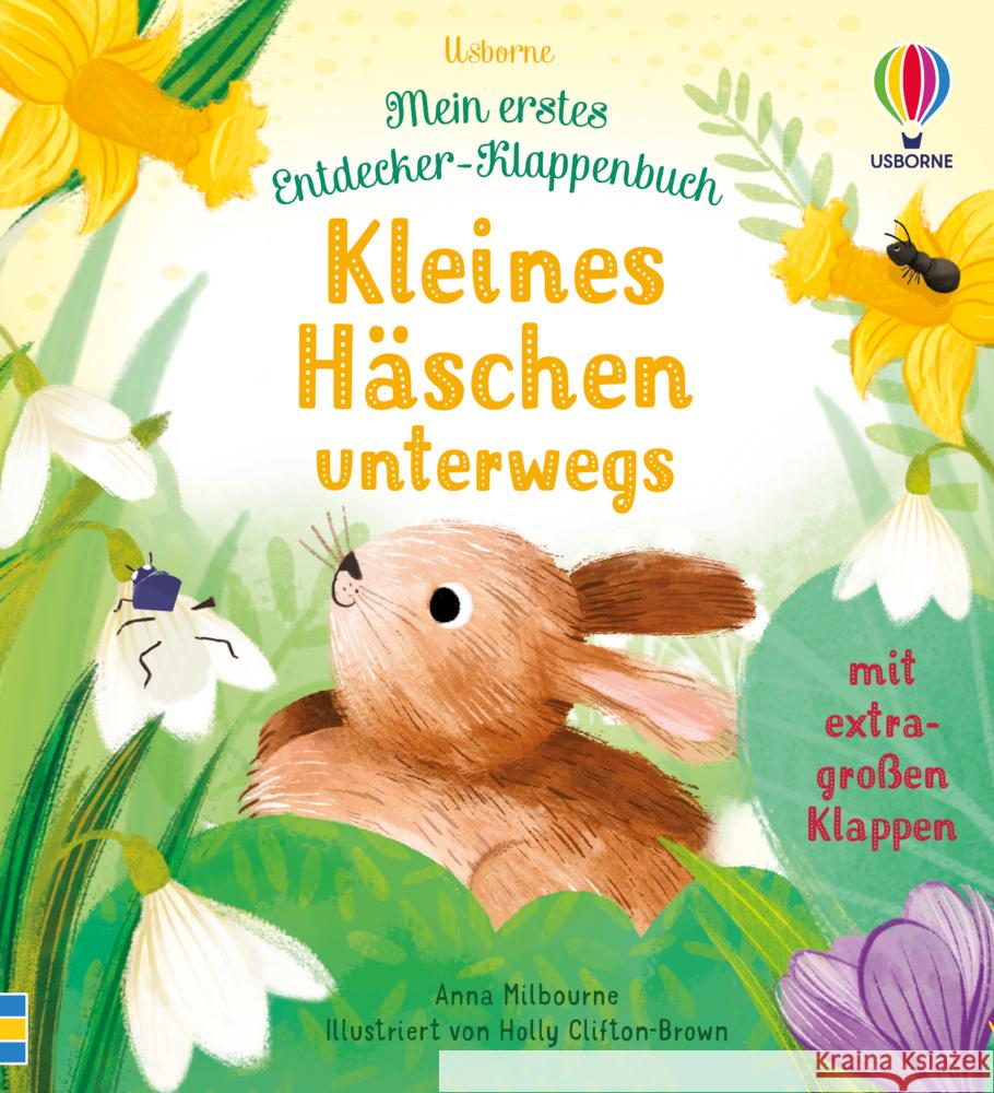 Mein erstes Entdecker-Klappenbuch: Kleines Häschen unterwegs Milbourne, Anna 9781789418705 Usborne Verlag - książka