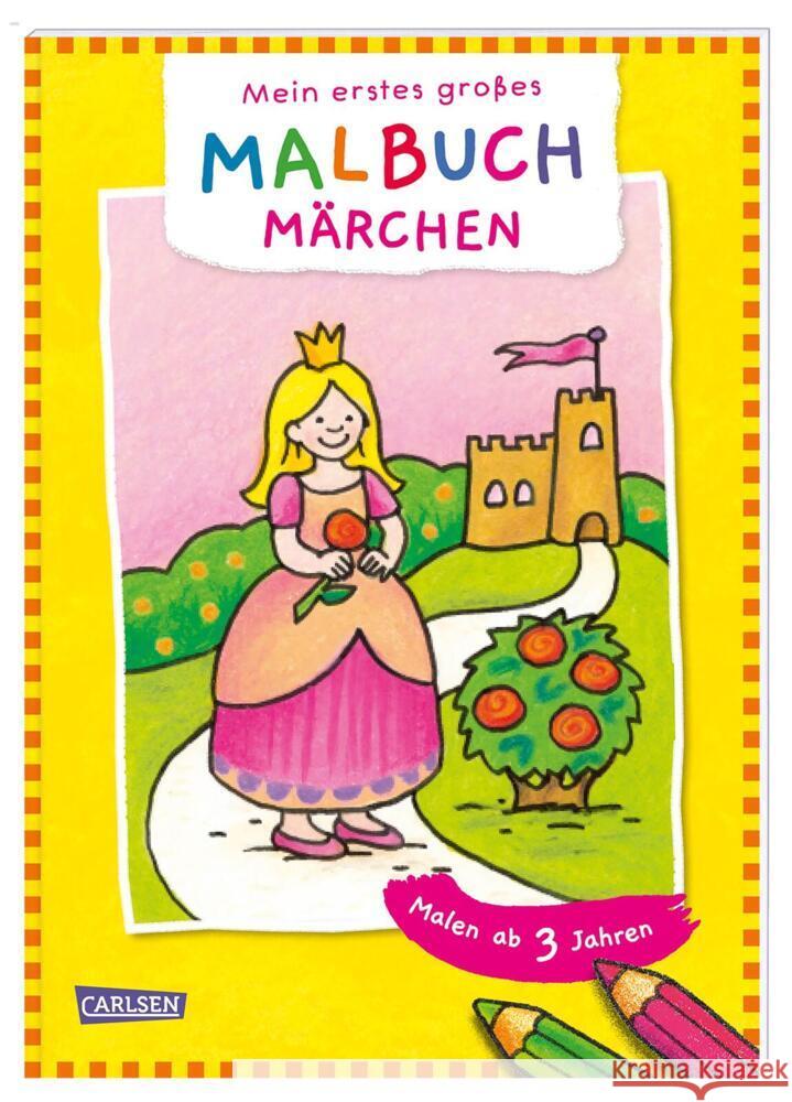 Mein erstes großes Malbuch: Märchen: Malen ab 3 Jahren Muszynski, Eva 9783551191038 Carlsen - książka