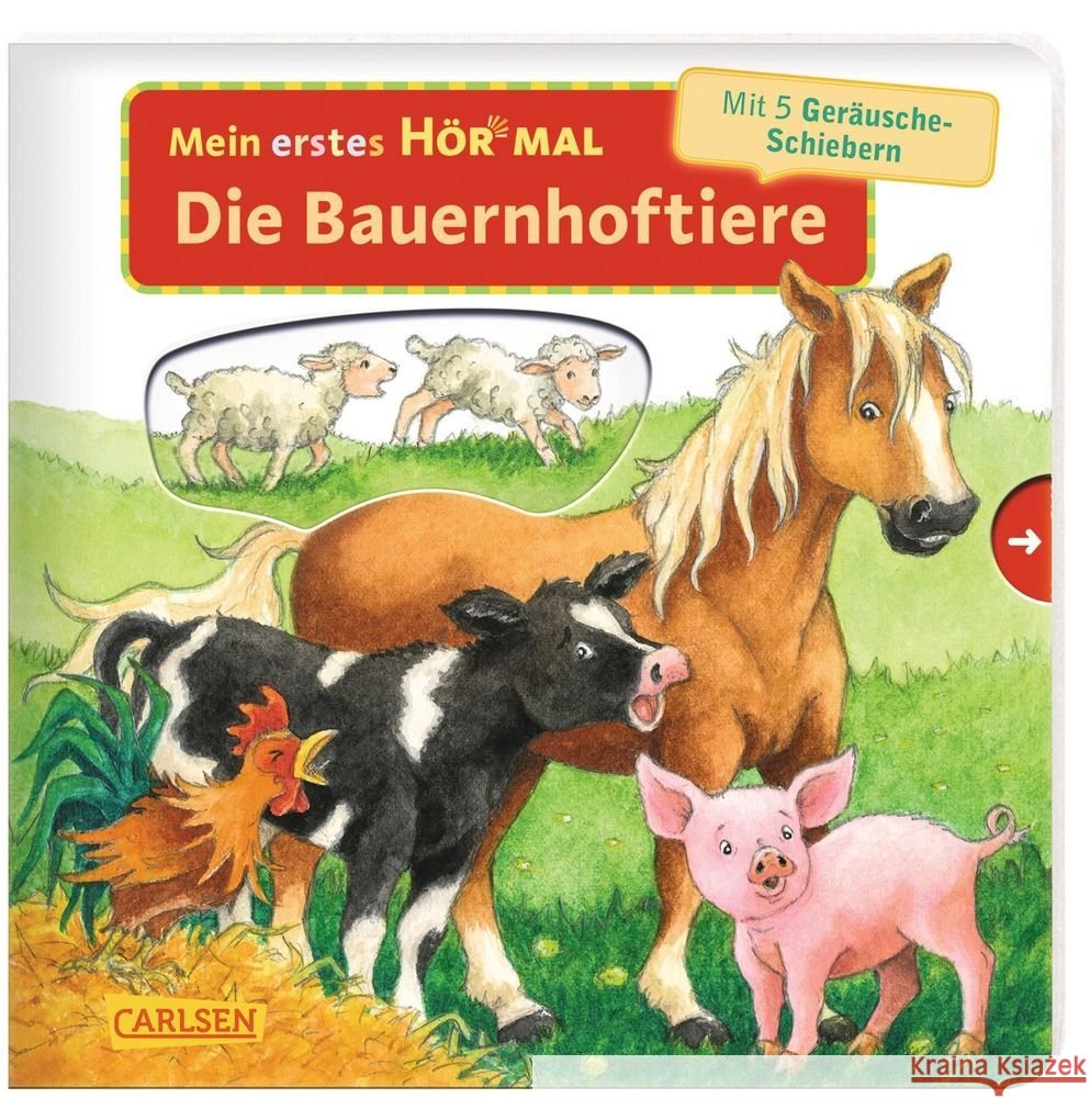 Mein erstes Hör mal: Die Bauernhoftiere, m. Soundeffekten Trapp, Kyrima 9783551254726 Carlsen - książka