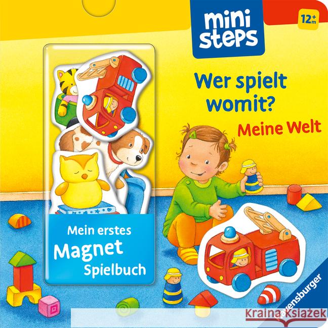 Mein erstes Magnetbuch: Wer spielt womit? Meine Welt Grimm, Sandra 9783473308019 Ravensburger Verlag - książka