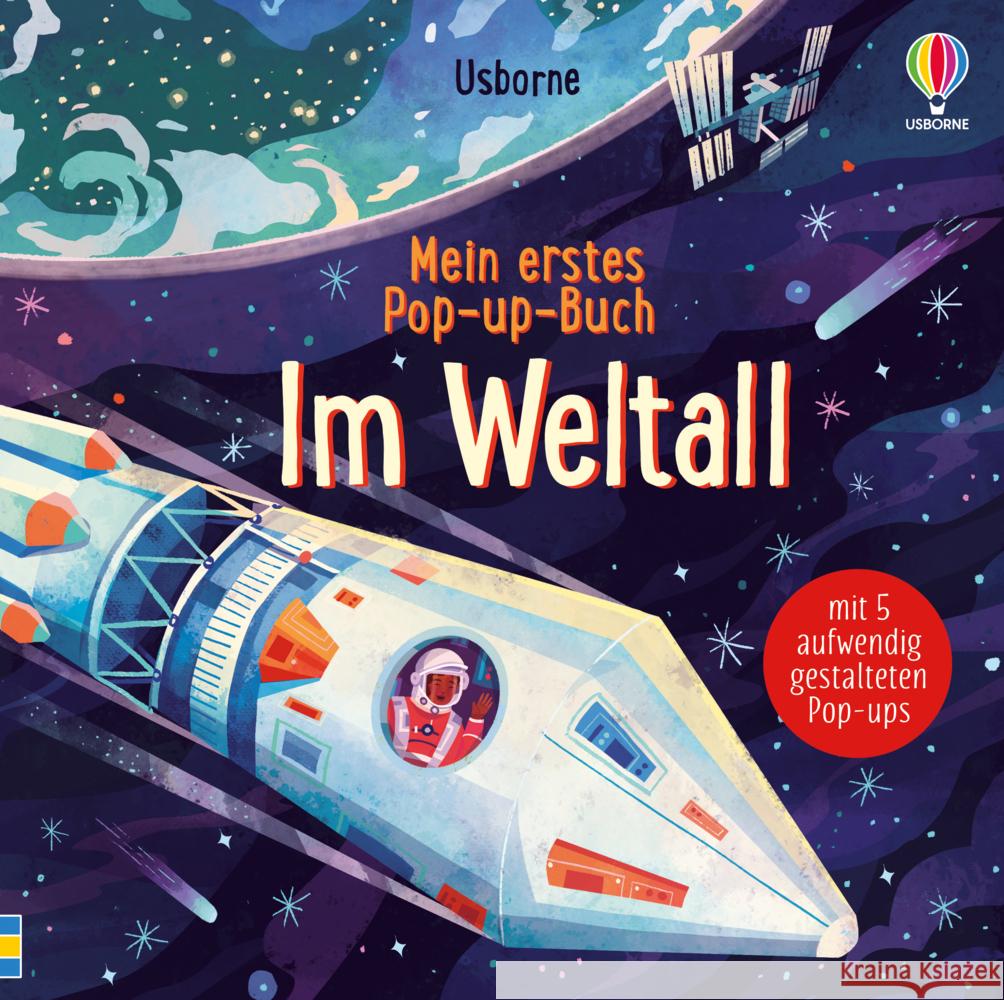 Mein erstes Pop-up-Buch: Im Weltall Cowan, Laura 9781789418910 Usborne Verlag - książka