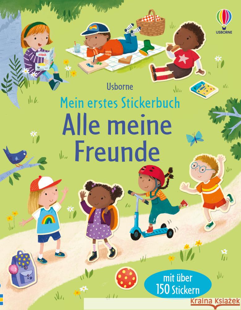 Mein erstes Stickerbuch: Alle meine Freunde Bathie, Holly 9781789417388 Usborne Verlag - książka