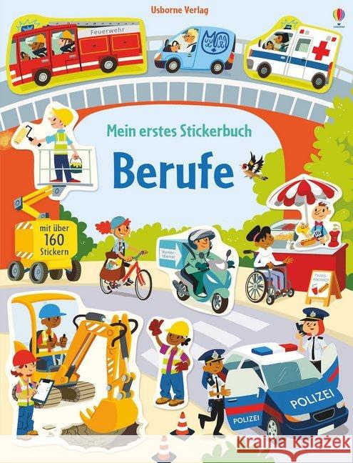 Mein erstes Stickerbuch: Berufe : Mit über 160 Stickern Watson, Hannah 9781789410945 Usborne Verlag - książka