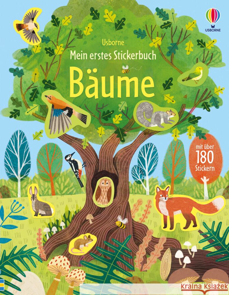 Mein erstes Stickerbuch: Bäume Bingham, Jane 9781789417401 Usborne Verlag - książka