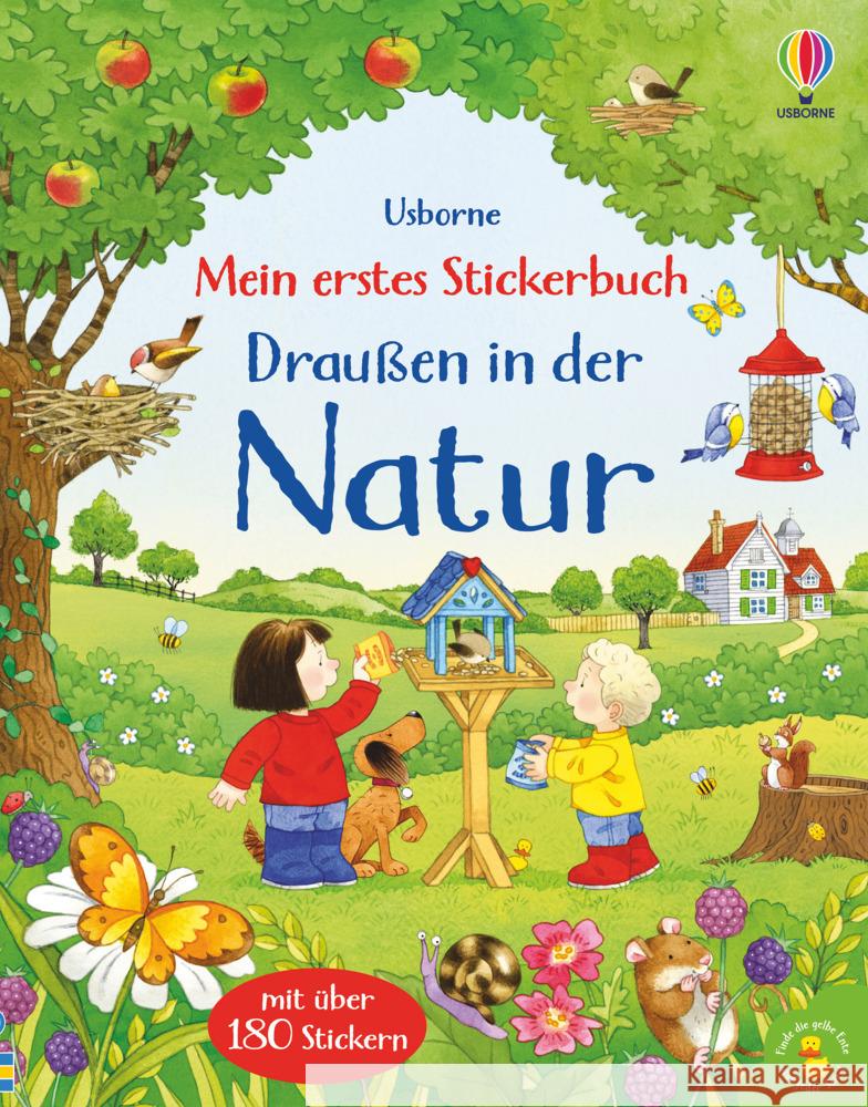 Mein erstes Stickerbuch: Draußen in der Natur Nolan, Kate 9781789416244 Usborne Verlag - książka