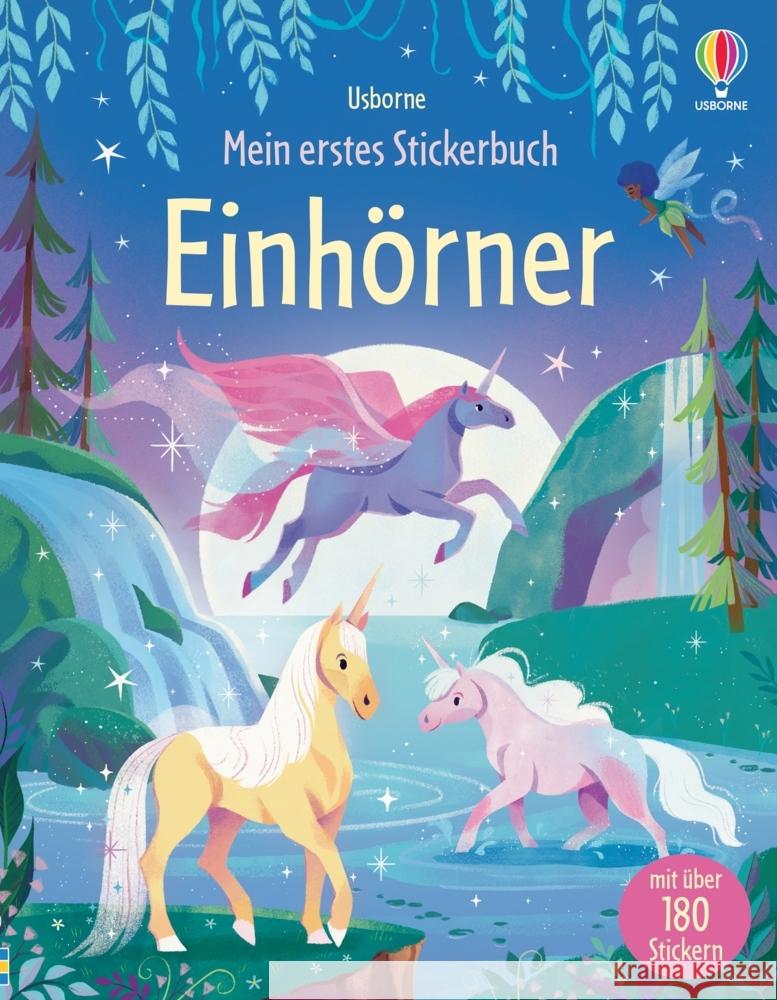 Mein erstes Stickerbuch: Einhörner Beecham, Alice 9781035700370 Usborne Verlag - książka