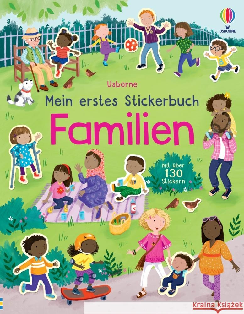 Mein erstes Stickerbuch: Familien  9781035701209 Usborne Verlag - książka