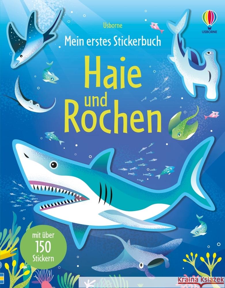 Mein erstes Stickerbuch: Haie und Rochen  9781035701223 Usborne Verlag - książka