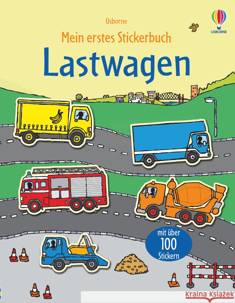 Mein erstes Stickerbuch: Lastwagen Taplin, Sam 9781789414325 Usborne Verlag - książka