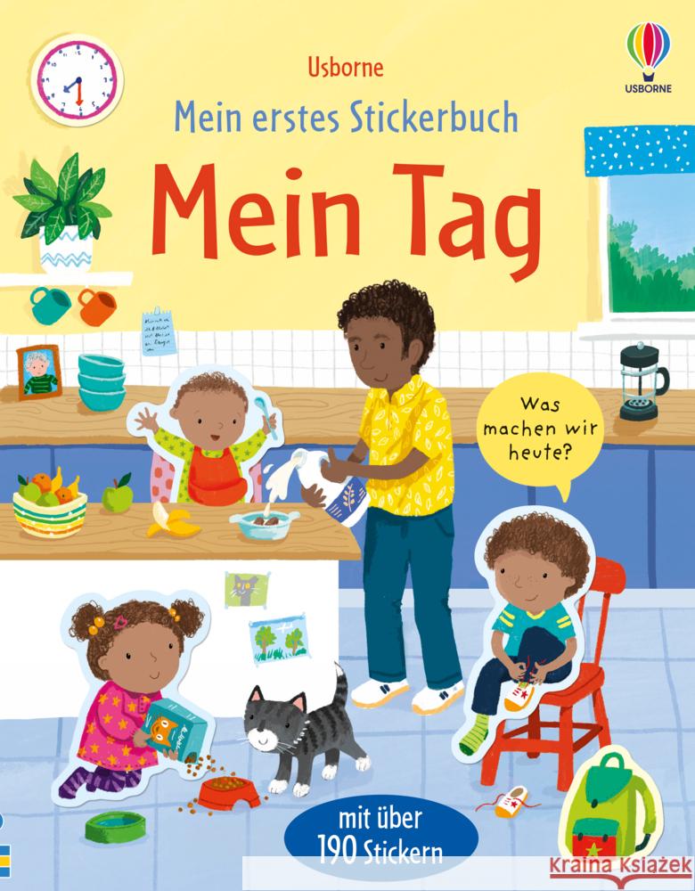 Mein erstes Stickerbuch: Mein Tag Bathie, Holly 9781789417371 Usborne Verlag - książka