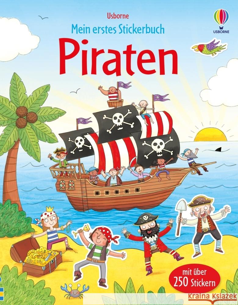 Mein erstes Stickerbuch: Piraten Taplin, Sam 9781789418590 Usborne Verlag - książka