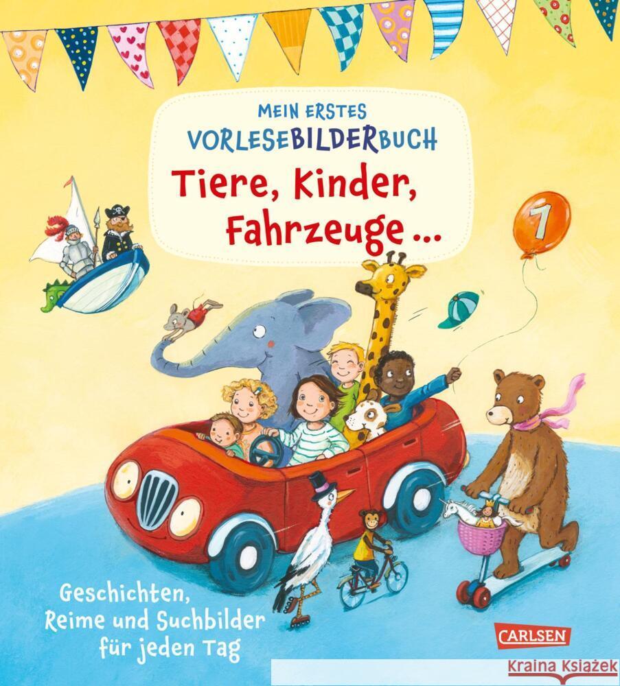 Mein erstes Vorlese-Bilder-Buch: Tiere, Kinder, Fahrzeuge und noch viel mehr Jakobs, Günther, Taube, Anna, Moser, Annette 9783551172082 Carlsen - książka