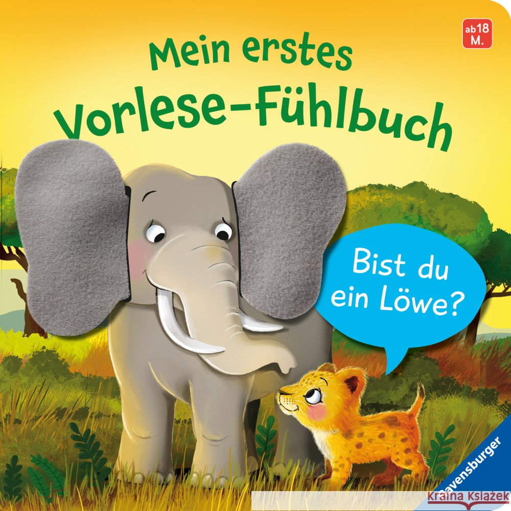 Mein erstes Vorlese-Fühlbuch: Bist du ein Löwe? Orso, Kathrin Lena 9783473416622 Ravensburger Verlag - książka