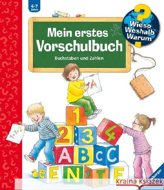 Mein erstes Vorschulbuch : Buchstaben und Zahlen Weinhold, Angela 9783473326006 Ravensburger Buchverlag - książka