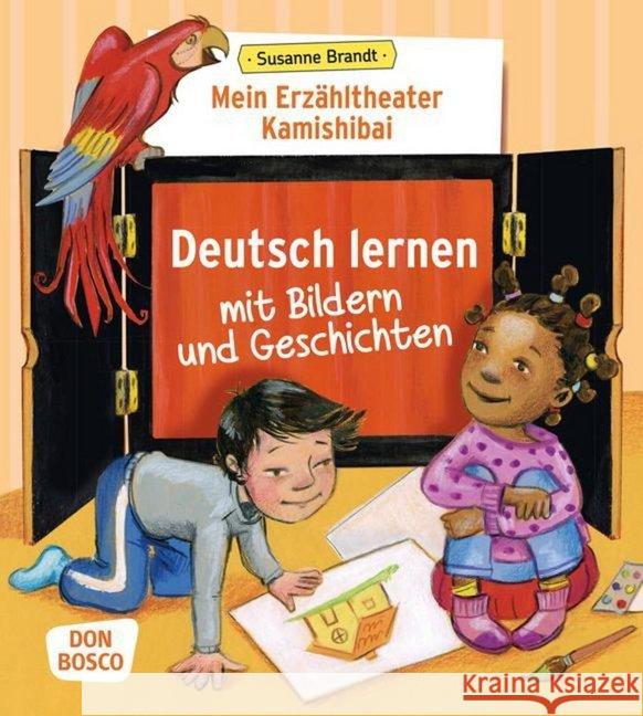 Mein Erzähltheater Kamishibai: Deutsch lernen mit Bildern und Geschichten : Mit Online-Zugang Brandt, Susanne 9783769822632 Don Bosco Verlag - książka