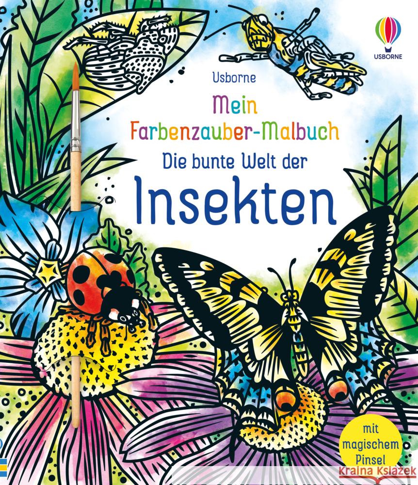 Mein Farbenzauber-Malbuch: Die bunte Welt der Insekten Wheatley, Abigail 9781789418392 Usborne Verlag - książka