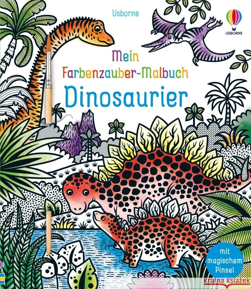 Mein Farbenzauber-Malbuch: Dinosaurier Bowman, Lucy 9781035700257 Usborne Verlag - książka