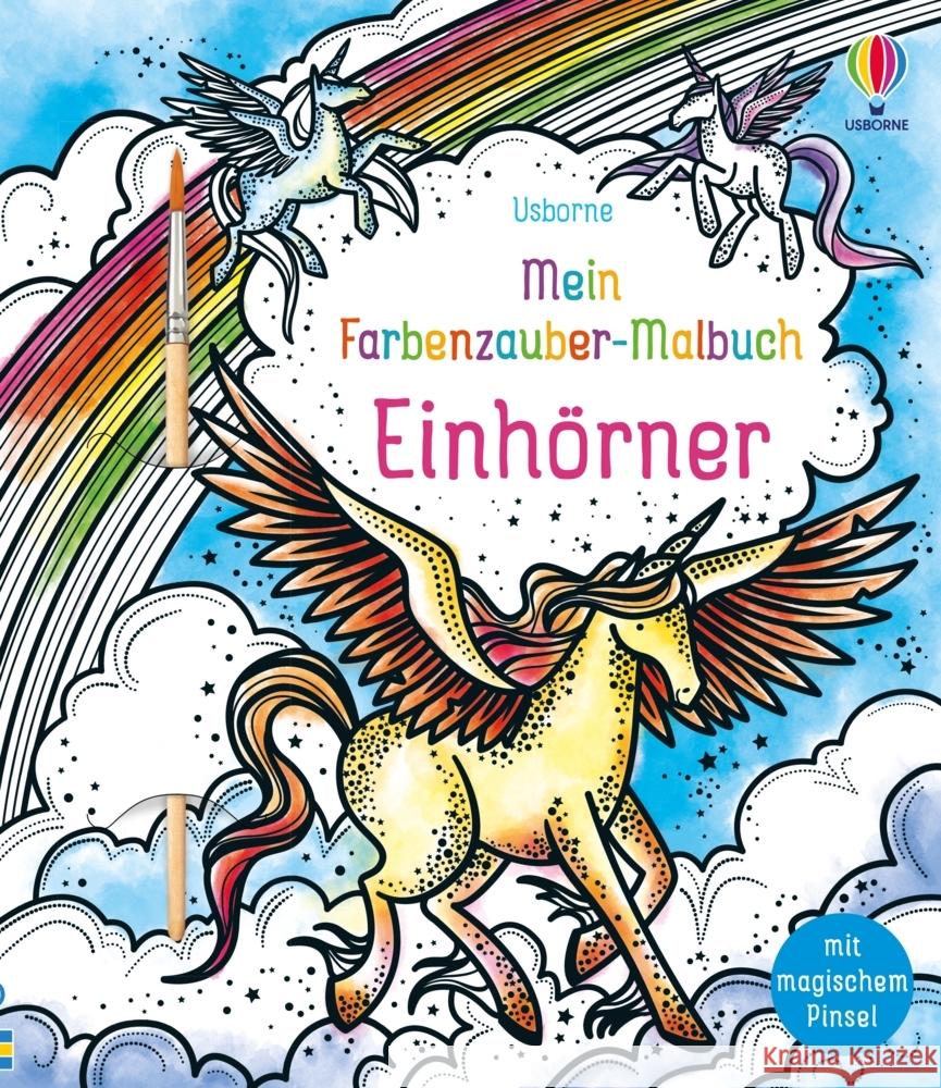 Mein Farbenzauber-Malbuch: Einhörner Watt, Fiona 9781035700189 Usborne Verlag - książka