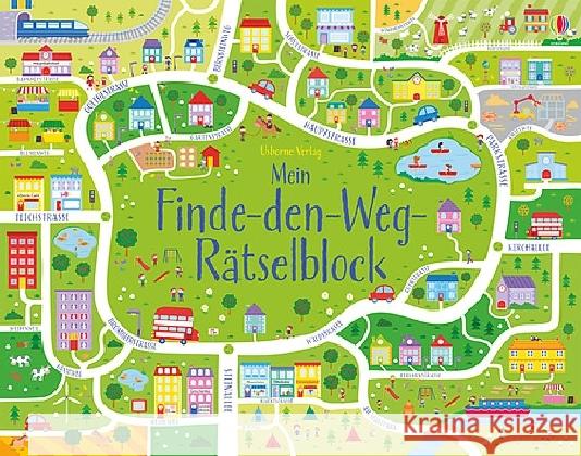 Mein Finde-den-Weg-Rätselblock Smith, Sam 9781782328018 Usborne Verlag - książka