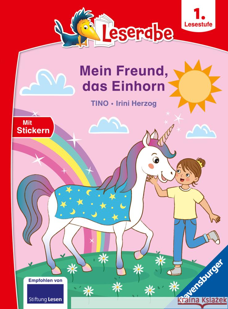 Mein Freund, das Einhorn - Leserabe ab 1. Klasse - Erstlesebuch für Kinder ab 6 Jahren Tino 9783473461493 Ravensburger Verlag - książka