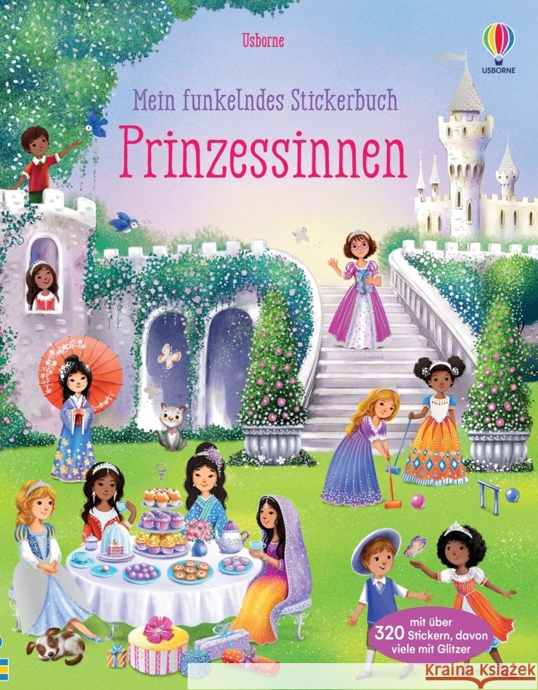 Mein funkelndes Stickerbuch: Prinzessinnen Watt, Fiona 9781035700394 Usborne Verlag - książka