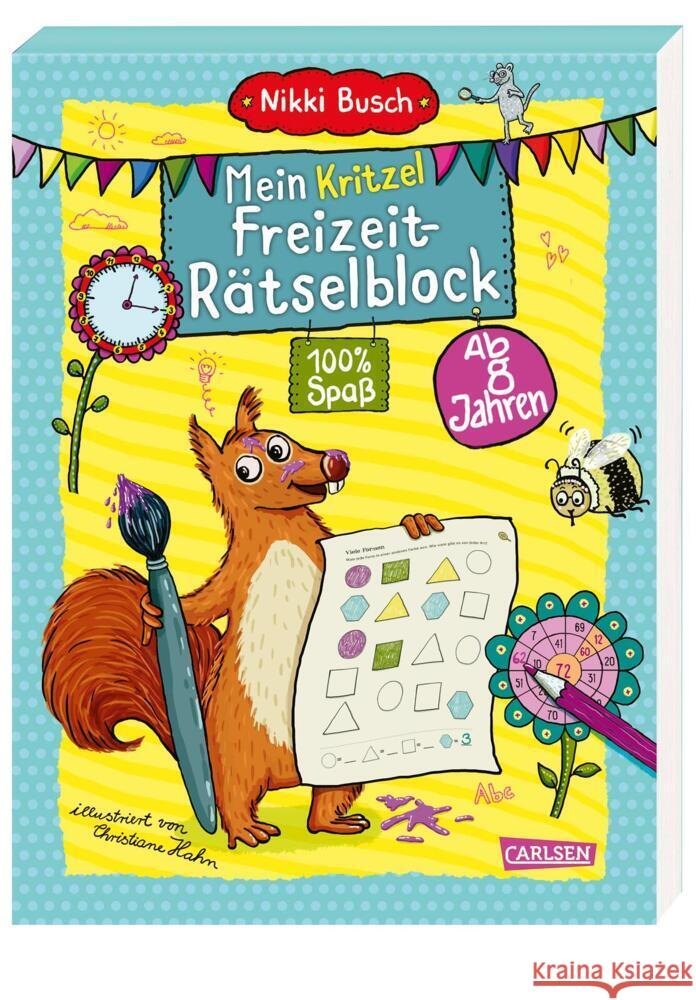 Mein großer Freizeit Kritzel- und Rätselblock Busch, Nikki 9783551191533 Carlsen - książka