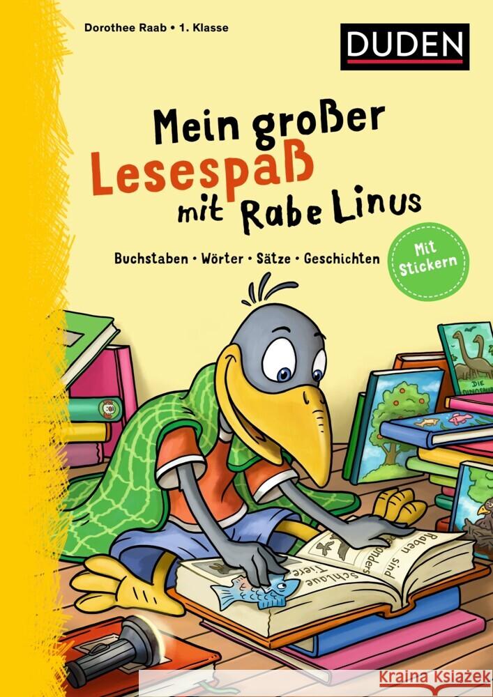 Mein großer Lesespaß mit Rabe Linus - 1. Klasse Raab, Dorothee 9783411722105 Duden - książka