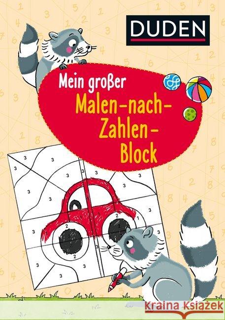 Mein großer Malen-nach-Zahlen-Block Braun, Christina 9783737333368 FISCHER Duden - książka