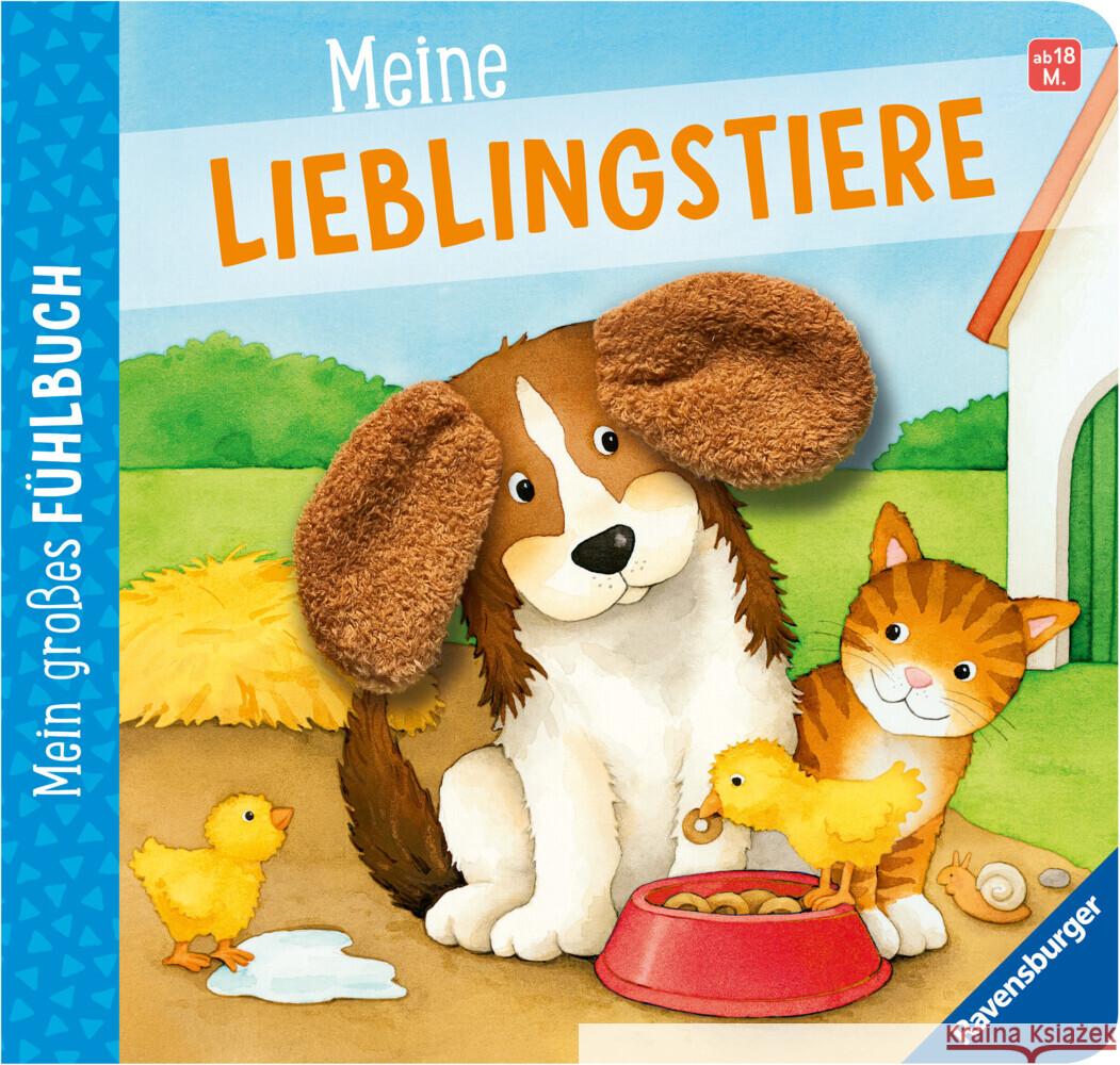 Mein großes Fühlbuch: Meine Lieblingstiere Grimm, Sandra 9783473420230 Ravensburger Verlag - książka