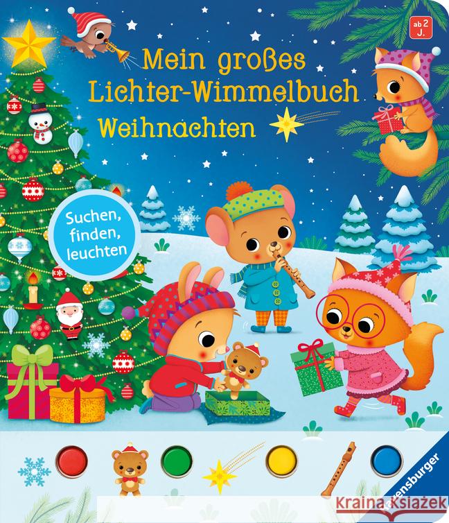 Mein großes Lichter-Wimmelbuch: Weihnachten Grimm, Sandra 9783473417698 Ravensburger Verlag - książka