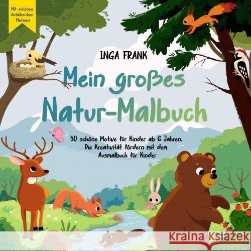 Mein großes Natur-Malbuch Inga  Frank 9789403758503 Bookmundo - książka