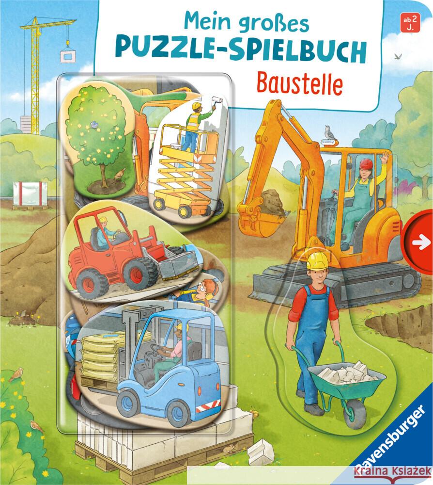 Mein großes Puzzle-Spielbuch: Baustelle Jakobs,  Emilie 9783473418602 Ravensburger Verlag - książka