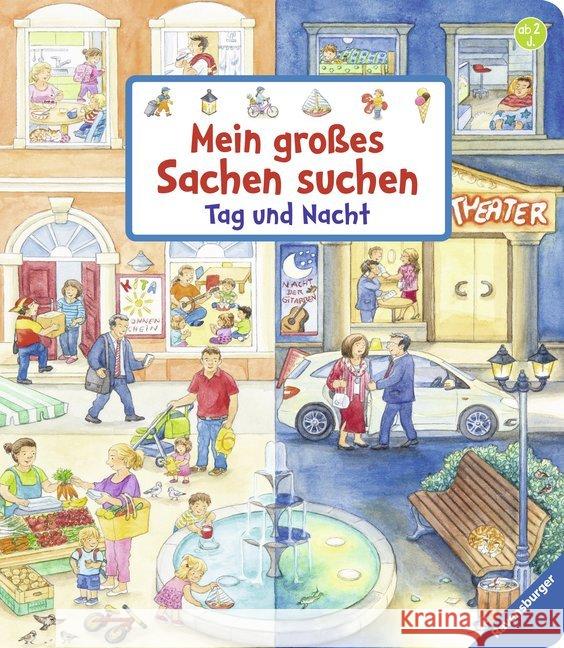 Mein großes Sachen suchen: Tag und Nacht Gernhäuser, Susanne 9783473437702 Ravensburger Buchverlag - książka