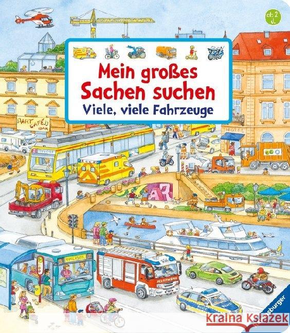 Mein großes Sachen suchen: Viele, viele Fahrzeuge Gernhäuser, Susanne 9783473437429 Ravensburger Buchverlag - książka